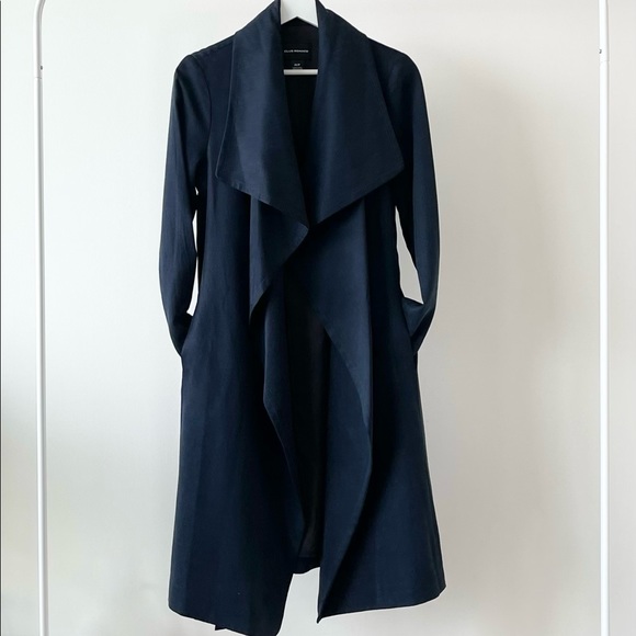 Club Monaco Gideon Trench in Navy XS - Picture 3 of 4